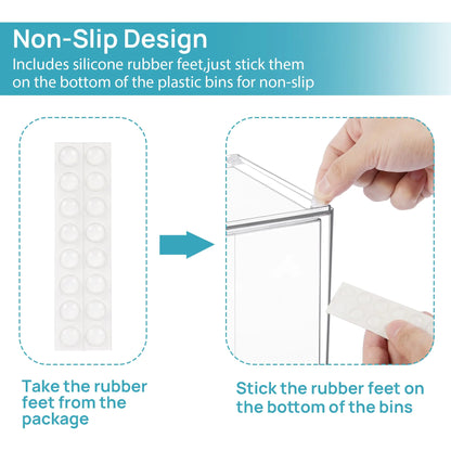 Stackable Acrylic Drawers for Storage, Clear Plastic Storage Bins for Organizing Spaces